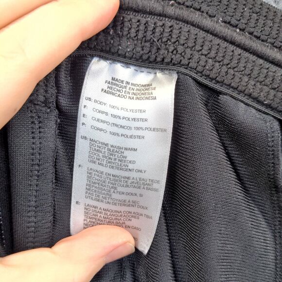 Adidas Men's Track Pants Black XL Drawstring Waistband Side Pocket Polyester - Picture 13 of 16